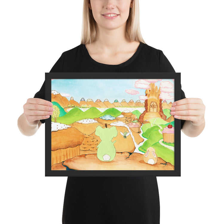 They Look Out at the Valley - Framed Print