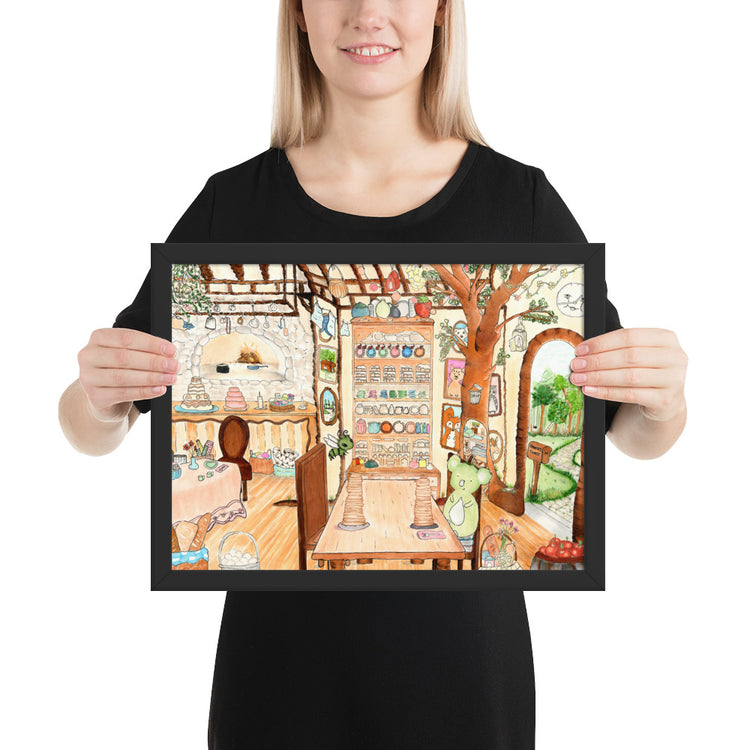 Frenchy Toast Interior - Framed Art Print