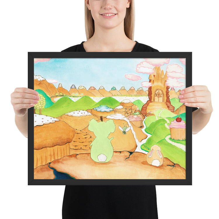 They Look Out at the Valley - Framed Print
