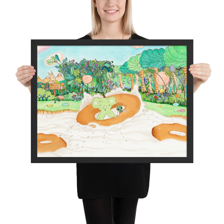 Milky River - Framed Art Print