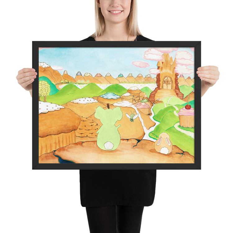 They Look Out at the Valley - Framed Print
