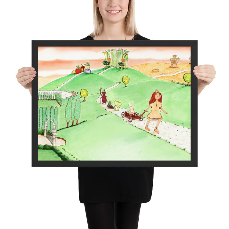 Wagon Friends - Framed Art Print