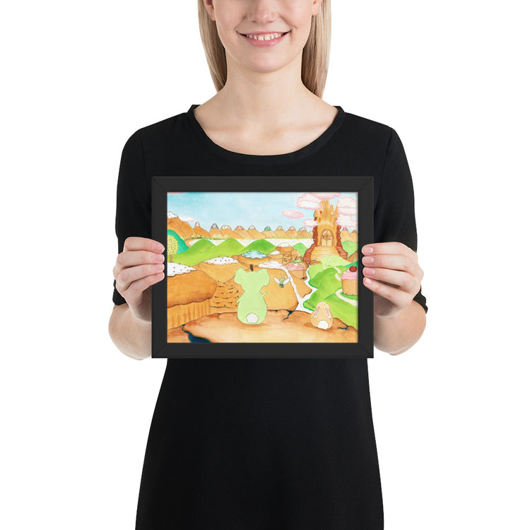 They Look Out at the Valley - Framed Print