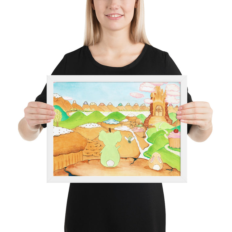 They Look Out at the Valley - Framed Print