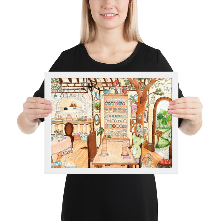 Frenchy Toast Interior - Framed Art Print