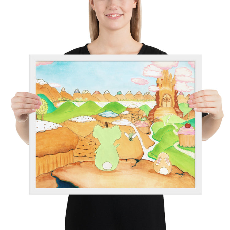 They Look Out at the Valley - Framed Print