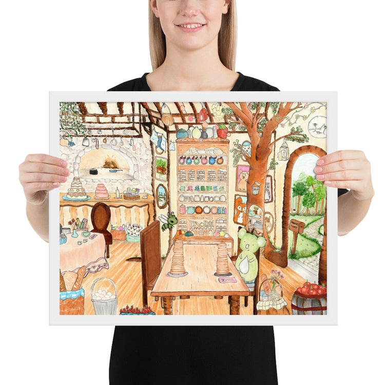 Frenchy Toast Interior - Framed Art Print