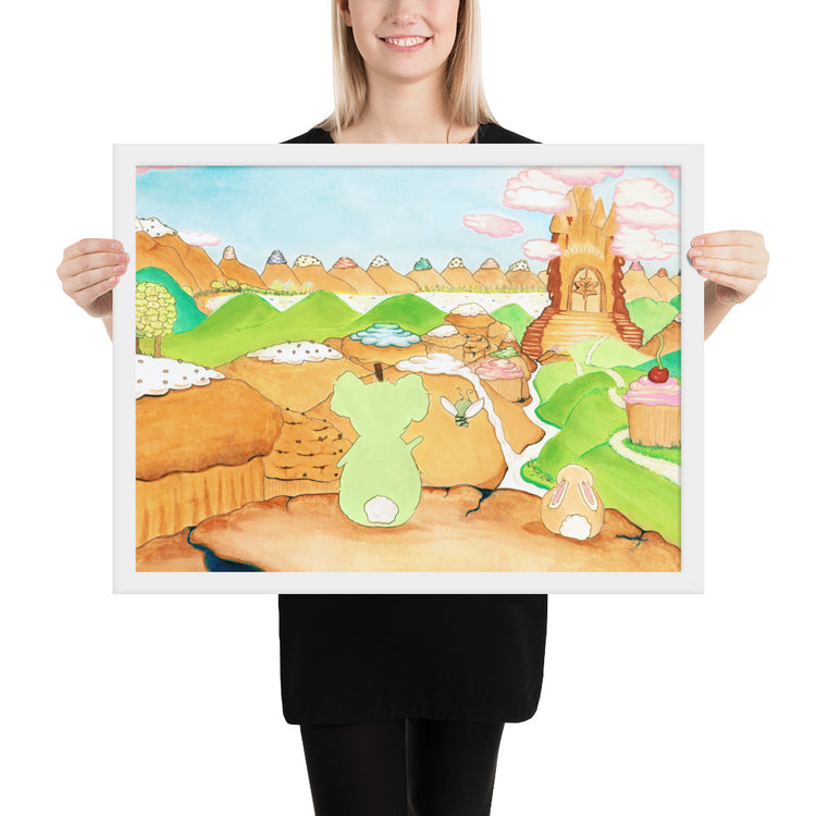 They Look Out at the Valley - Framed Print