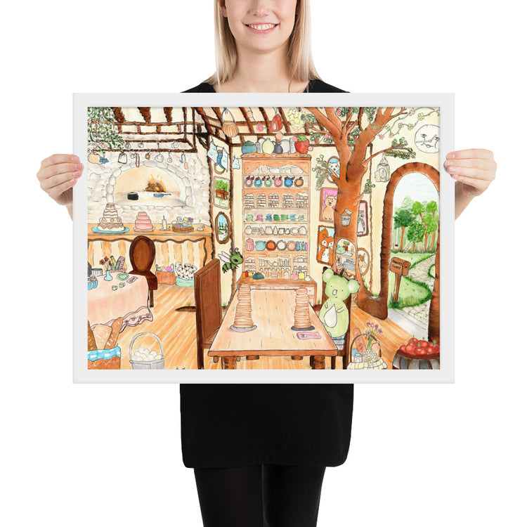 Frenchy Toast Interior - Framed Art Print