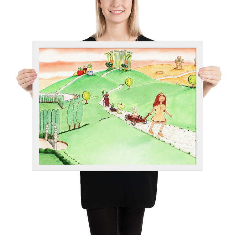 Wagon Friends - Framed Art Print