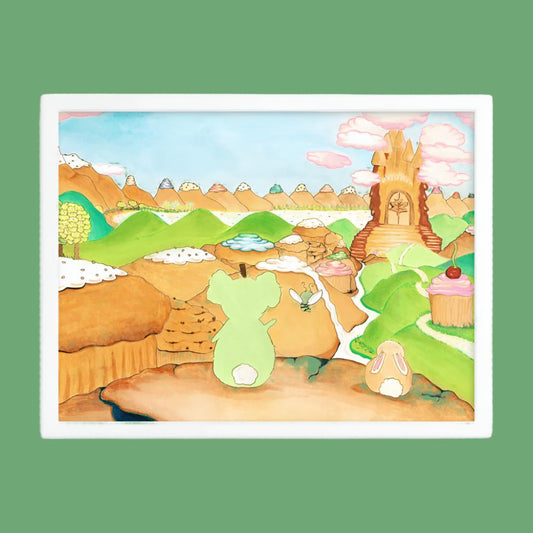 They Look Out at the Valley - Framed Print