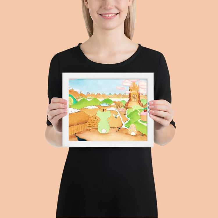 They Look Out at the Valley - Framed Print