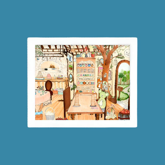 Frenchy Toast Interior - Framed Art Print