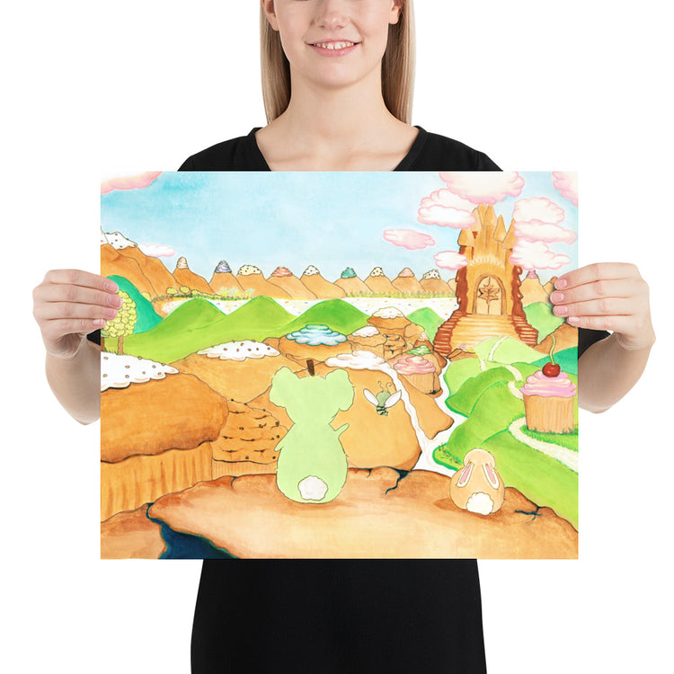 They Look Out at the Valley - Art Print
