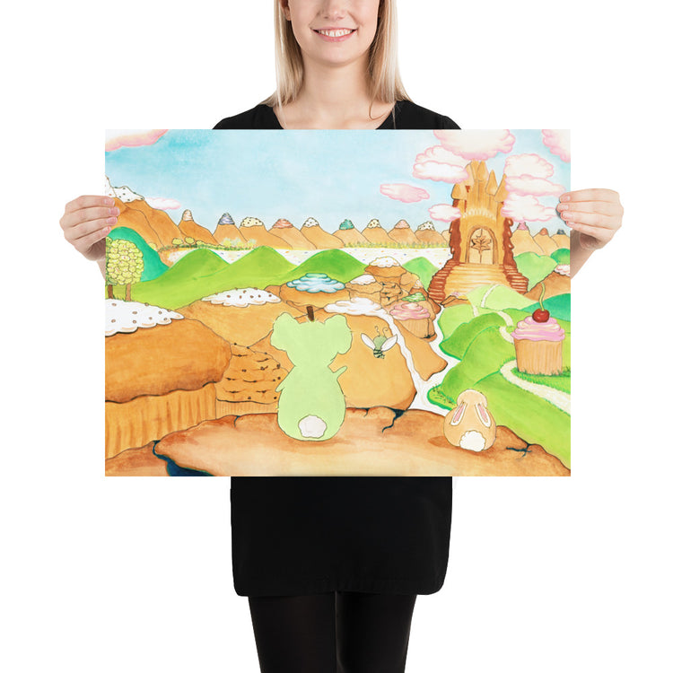 They Look Out at the Valley - Art Print
