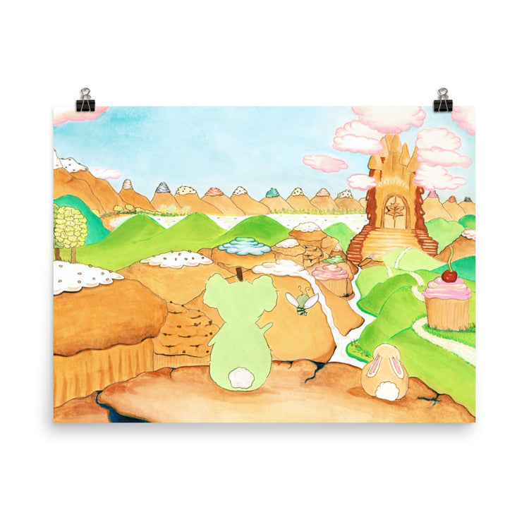 They Look Out at the Valley - Art Print