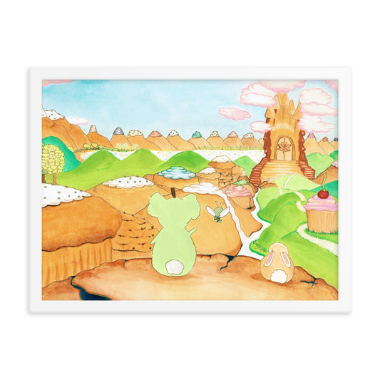They Look Out at the Valley - Framed Print