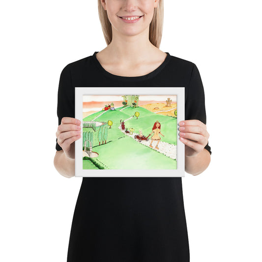 Wagon Friends - Framed Art Print